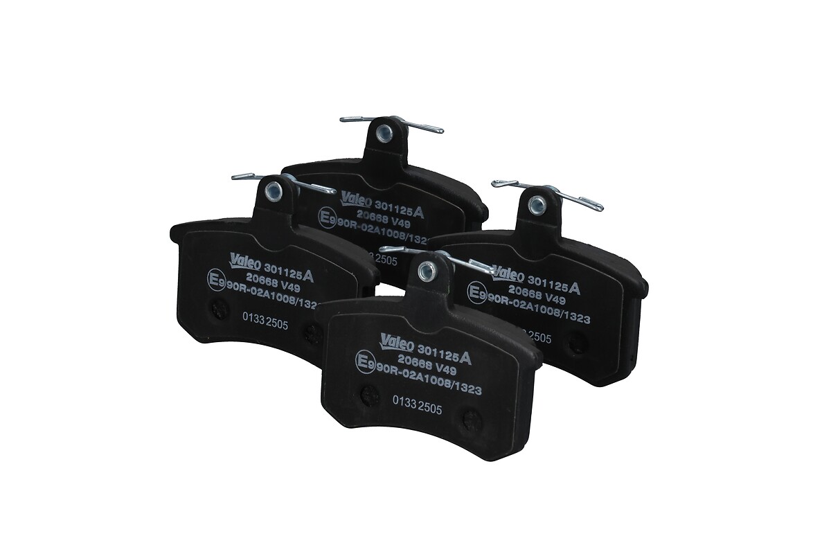 Jeu de 4 plaquettes de frein VALEO ref. 301125A